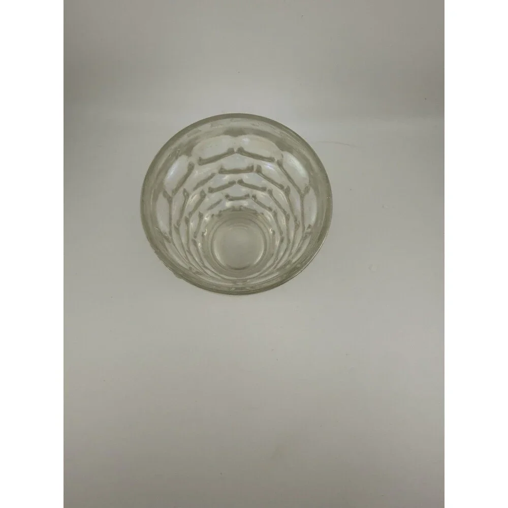 Vintage MID CENTURY 1960s Pressed COLONIAL Iridescent FEDERAL GLASS 10oz Tumbler